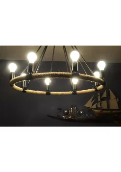 Old Modern Handicrafts Home Decorative Rope Pendant Lamp - 8 Bulbs -Old Modern Handicrafts shop Belk 101