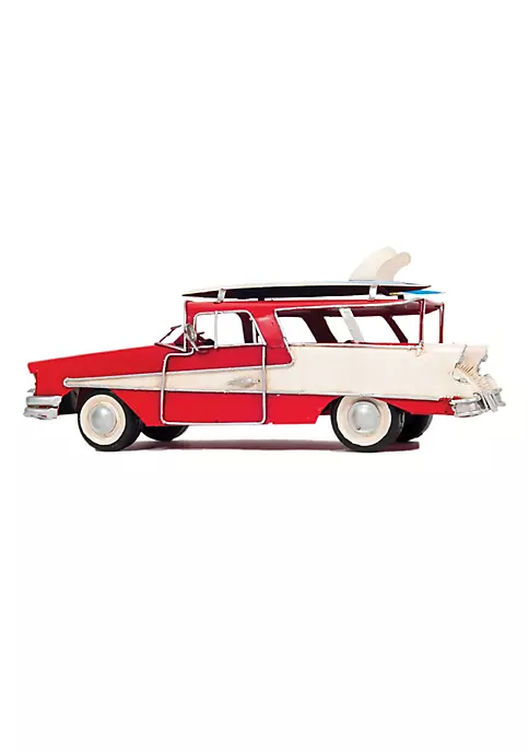 Old Modern Handicrafts AJ096 1957 Ford Country Squire Station Wagon, Red 3 Old Modern Handicrafts AJ096 1957 Ford Country Squire Station Wagon, Red - Image 3