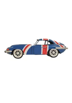 Old Modern Handicrafts Classic Decorative 1961 E-Type Jaguar Model Car Metal Handmade