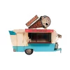 Old Modern Handicrafts Classic Decorative 1966 Icecream Trailer Metal Handmade