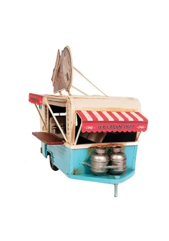 Old Modern Handicrafts Classic Decorative 1966 Icecream Trailer Metal Handmade -Old Modern Handicrafts shop Belk 1118