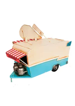 Old Modern Handicrafts Classic Decorative 1966 Icecream Trailer Metal Handmade -Old Modern Handicrafts shop Belk 1120