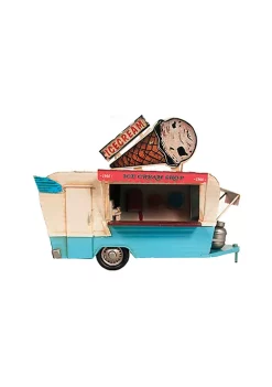 Old Modern Handicrafts Classic Decorative 1966 Icecream Trailer Metal Handmade -Old Modern Handicrafts shop Belk 1121