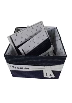 Old Modern Handicrafts Home Decorative Fabric Boxes With Cover, Set of 3 -Old Modern Handicrafts shop Belk 1124