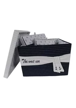 Old Modern Handicrafts Home Decorative Fabric Boxes With Cover, Set of 3 -Old Modern Handicrafts shop Belk 1126