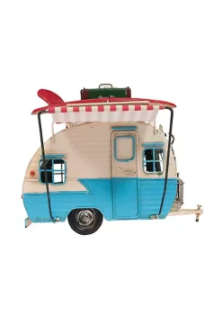 Old Modern Handicrafts Classic Decorative Camper with Photo Frame, Piggy Bank, Metal