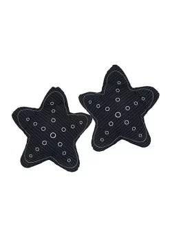 Old Modern Handicrafts Home Decorative Star Pillow, Blue - Set of 2
