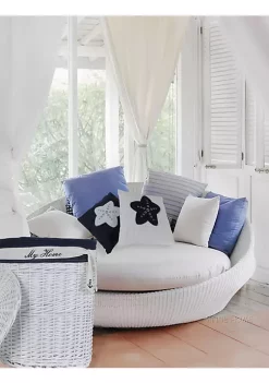 Old Modern Handicrafts Home Decorative White Pillow, Blue Star -Old Modern Handicrafts shop Belk 121