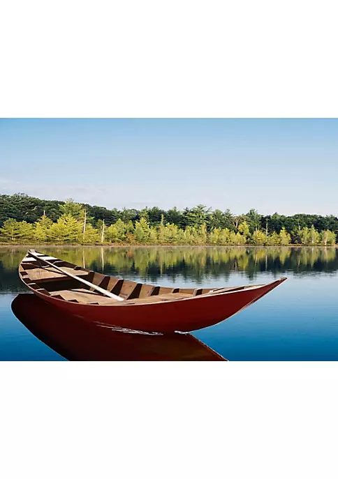 Old Modern Handicrafts K207R Bottom Thuyen Ba La Tam Ban Small South East Asia Sampan Boat, Red 2 Old Modern Handicrafts K207R Bottom Thuyen Ba La Tam Ban Small South East Asia Sampan Boat, Red - Image 2