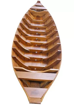 Old Modern Handicrafts Classic Decorative Small South East Asia Sampan Boat Teal Bottom Thuyen Ba La Tam Ban -Old Modern Handicrafts shop Belk 19