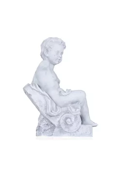Old Modern Handicrafts Classic Decorative Anne Home - Boy Sitting Statue -Old Modern Handicrafts shop Belk 237