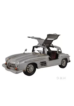 Old Modern Handicrafts Classic Decorative Mercedes Benz 300L Gullwing Silver Model