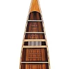 Old Modern Handicrafts Classic Decorative Wooden Canoe Book Shelf