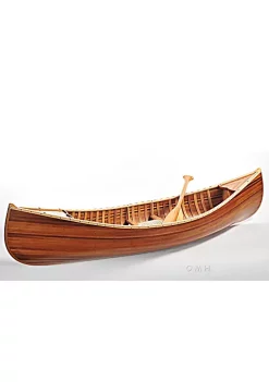 Old Modern Handicrafts Classic Decorative Wooden Canoe With Ribs Matte Finish- 6'L -Old Modern Handicrafts shop Belk 288