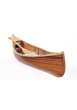 Old Modern Handicrafts Classic Decorative Wooden Canoe With Ribs Matte Finish- 6'L -Old Modern Handicrafts shop Belk 290