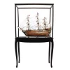 Old Modern Handicrafts Classic Decorative HMS Victory Large With Floor Display Case