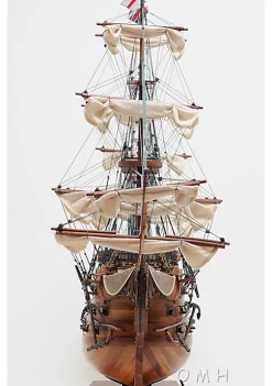 Old Modern Handicrafts Classic Decorative HMS Victory Large With Table Top Display Case -Old Modern Handicrafts shop Belk 318