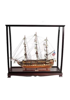 Old Modern Handicrafts Classic Decorative USS Constitution Midsize With Display Case -Old Modern Handicrafts shop Belk 350