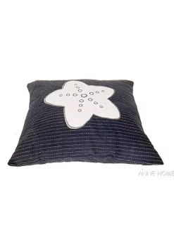 Old Modern Handicrafts Home Decorative Blue Pillow, White Star -Old Modern Handicrafts shop Belk 37