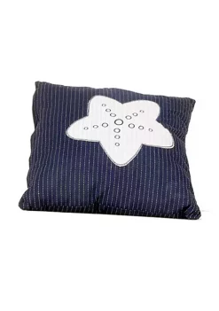 Old Modern Handicrafts Home Decorative Blue Pillow, White Star -Old Modern Handicrafts shop Belk 38