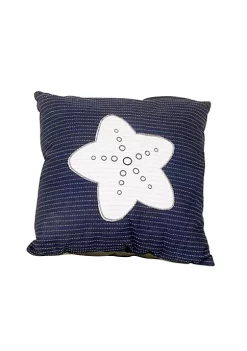 Old Modern Handicrafts Home Decorative Blue Pillow, White Star -Old Modern Handicrafts shop Belk 39