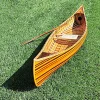 Old Modern Handicrafts Home Decorative Canoe With Ribs Curved Bow, 10 feet