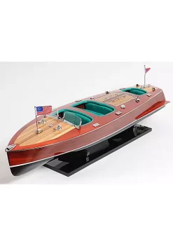 Old Modern Handicrafts Home Decorative Chris Craft Triple Cockpit Painted -Old Modern Handicrafts shop Belk 459