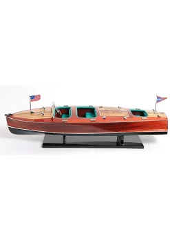 Old Modern Handicrafts Home Decorative Chris Craft Triple Cockpit Painted -Old Modern Handicrafts shop Belk 460