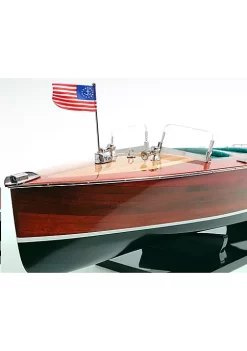 Old Modern Handicrafts Home Decorative Chris Craft Triple Cockpit Painted -Old Modern Handicrafts shop Belk 461