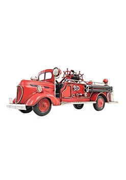 Old Modern Handicrafts Home Decorative 1938 Red Fire Engine Ford 1:40