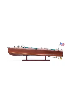 Old Modern Handicrafts Home Decorative Chris Craft Triple Cockpit Medium
