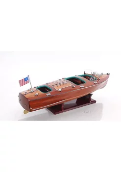 Old Modern Handicrafts Home Decorative Chris Craft Triple Cockpit Medium -Old Modern Handicrafts shop Belk 491