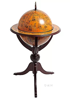 Old Modern Handicrafts Home Decorative Globe bar, 17 3/4 inches - 3 legs -Old Modern Handicrafts shop Belk 507