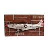 Old Modern Handicrafts Classic Decorative 1943 Mustang P-51 Fighter 3D Model Painting Frame