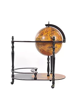 Old Modern Handicrafts Home Decorative Globe Drink Trolley 16.5 inches - Red -Old Modern Handicrafts shop Belk 552