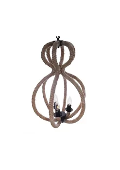 Old Modern Handicrafts Home Decorative Rope Pendant Lamp - 3 Bulbs -Old Modern Handicrafts shop Belk 648