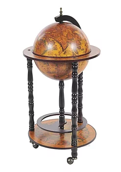 Old Modern Handicrafts Home Decorative Globe Bar Table 330mm 4 Legs Stand - Red -Old Modern Handicrafts shop Belk 654
