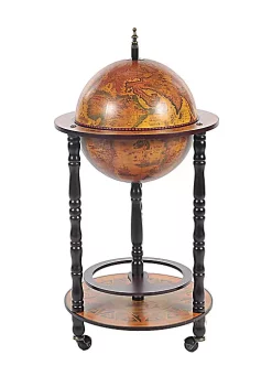 Old Modern Handicrafts Home Decorative Globe Bar Table 330mm 4 Legs Stand - Red -Old Modern Handicrafts shop Belk 655