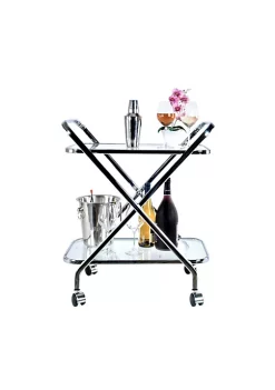Old Modern Handicrafts Classic Decorative Anne Home - X-Shape Bar Cart