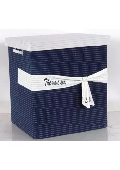 Old Modern Handicrafts Home Decorative Blue Fabric Basket With Bow Decoration, Set of 5 -Old Modern Handicrafts shop Belk 73