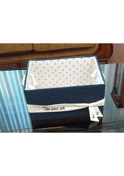 Old Modern Handicrafts Home Decorative Blue Fabric Basket With Bow Decoration, Set of 5 -Old Modern Handicrafts shop Belk 74