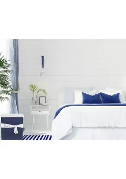 Old Modern Handicrafts Home Decorative Blue Fabric Basket With Bow Decoration, Set of 5 -Old Modern Handicrafts shop Belk 75