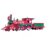 Old Modern Handicrafts Classic Decorative Christmas Train Model Handmade Tin Metal Handmade