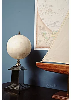 Old Modern Handicrafts Home Decorative Bone Globe With Alluminum Base -Old Modern Handicrafts shop Belk 877