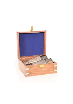 Old Modern Handicrafts Home Decorative Binocular with Leather Overlay in Wood Box -Old Modern Handicrafts shop Belk 902