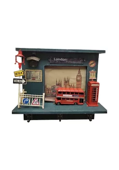 Old Modern Handicrafts Classic Decorative Vintage Double Decker London Bus Shadow Box -Old Modern Handicrafts shop Belk 932