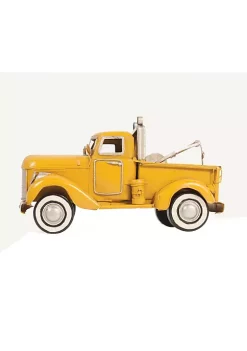 Old Modern Handicrafts Classic Decorative 1926 Pennzoil Tow Truck Yellow Metal Handmade