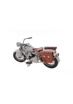 Old Modern Handicrafts Home Decorative 1945 Grey Motorcycle 1:12
